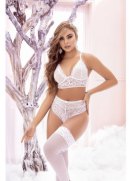 Ensemble Deux Pièces Blanc 8671WHT Volume 2